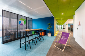 Colorful open space inside the Dynatrace lab