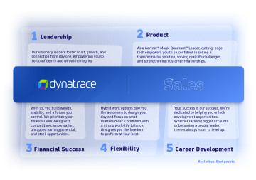 Sales EVP and Sales Careers at Dynatrace