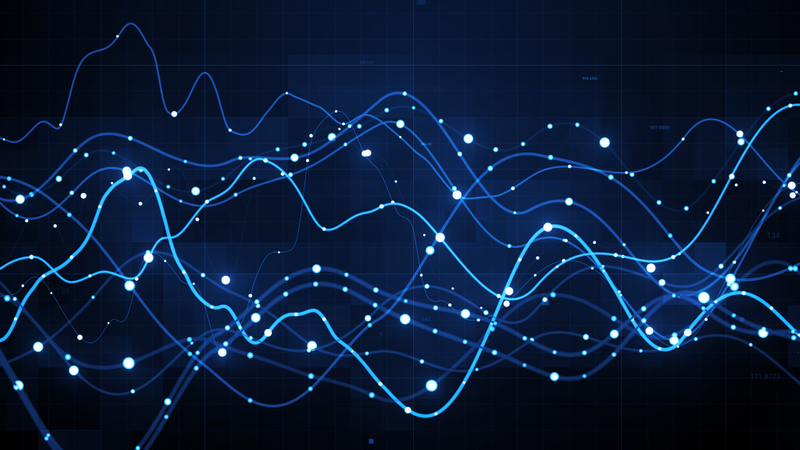 3d render abstract graph