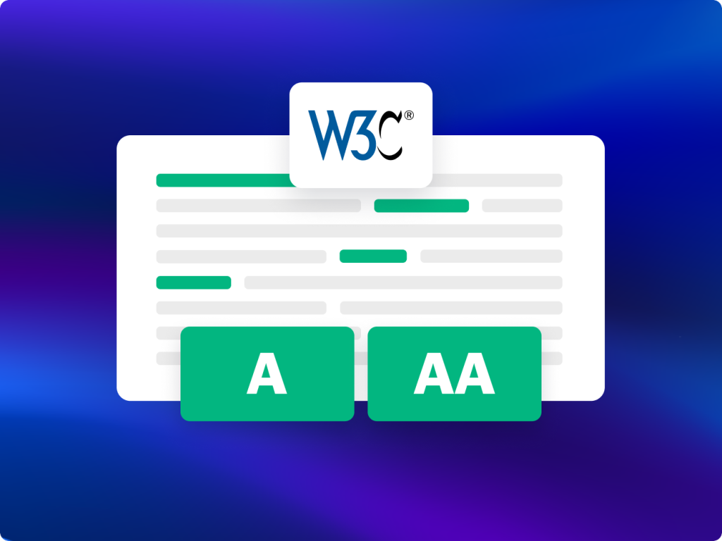 Illustration of the W3C Accessibility levels