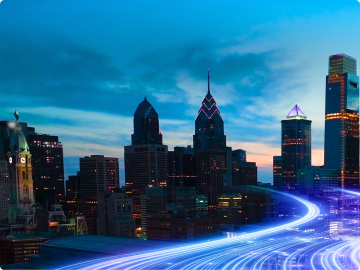 Long exposure of city streets