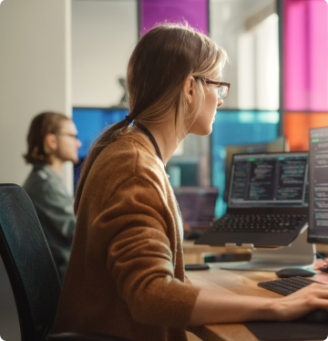 Person on computer