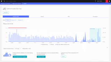 Authentication Service Tier metrics in Dynatrace screenshot