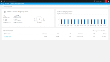 AWS autoscale monitoring in Dynatrace screenshot