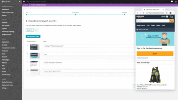 Clickpath for Synthetic tests with Dynatrace screenshot