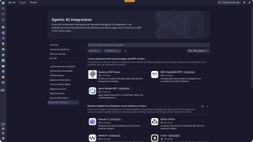Screenshot: Integrate with an expanding ecosystem of agents