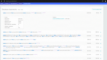 Database statements overview