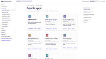 Sample apps screenshot