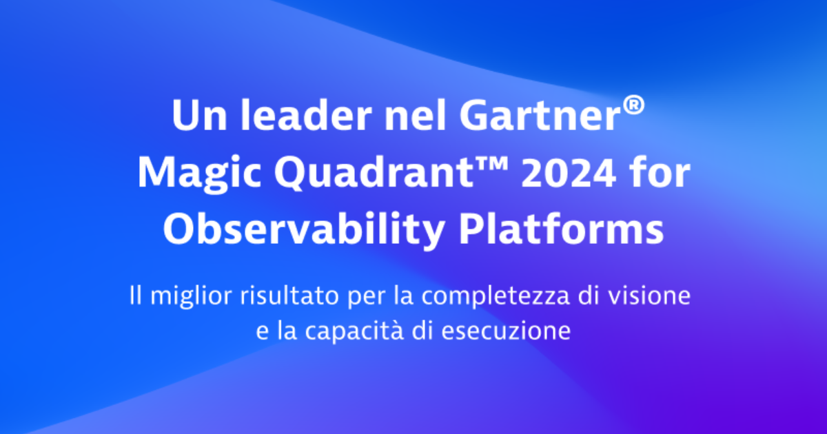 Gartner® Magic Quadrant™ 2024 for Observability Platforms